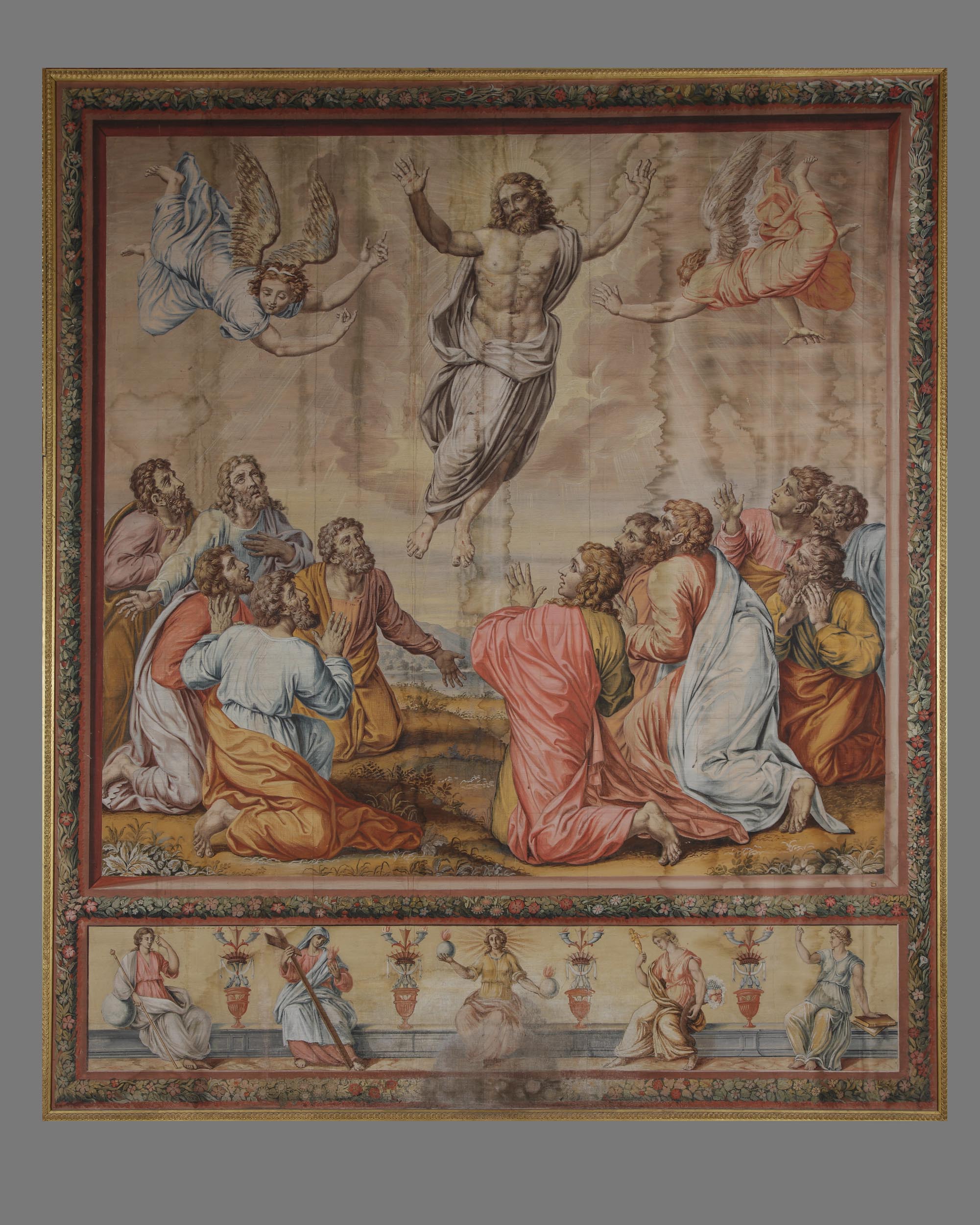 ascensione di Cristo (dipinto, elemento d'insieme) di Campi Felice (sec. XVIII)