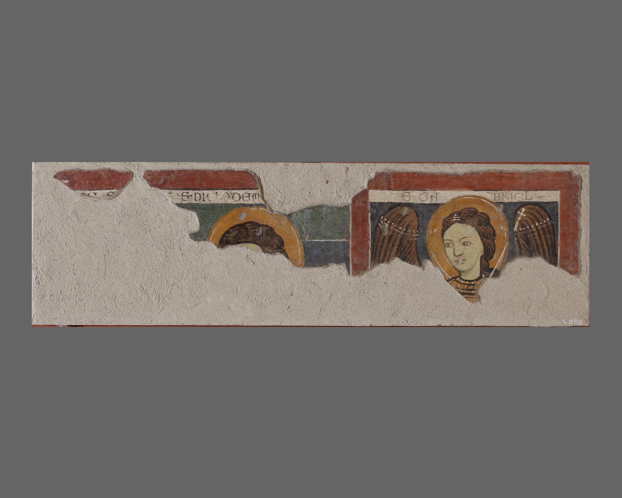 Nicodemo e l'arcangelo Gabriele (dipinto, opera isolata) - ambito mantovano (secc. XIII/ XIV)