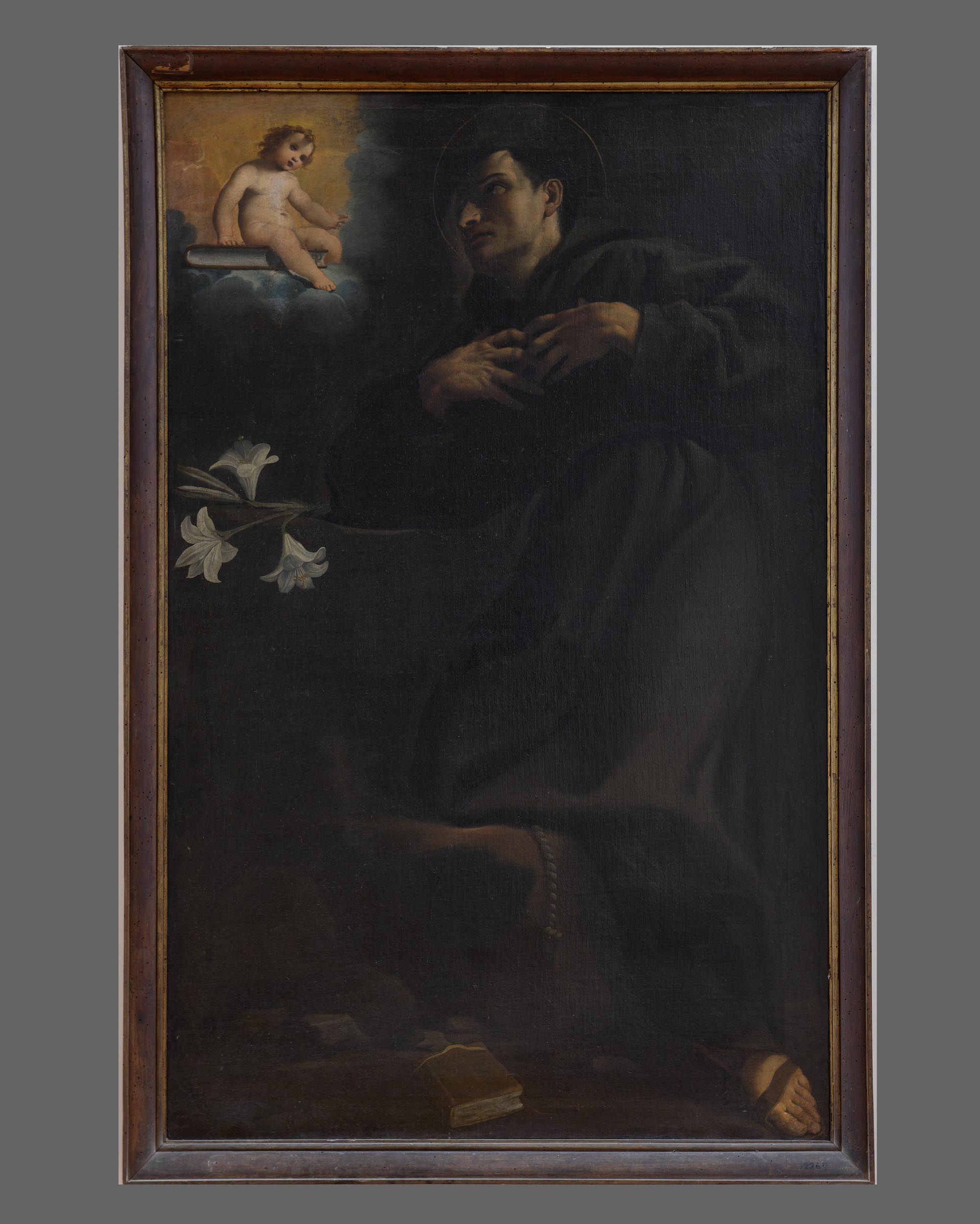 Sant'Antonio da Padova (dipinto, coppia) di Bononi Carlo (sec. XVII)