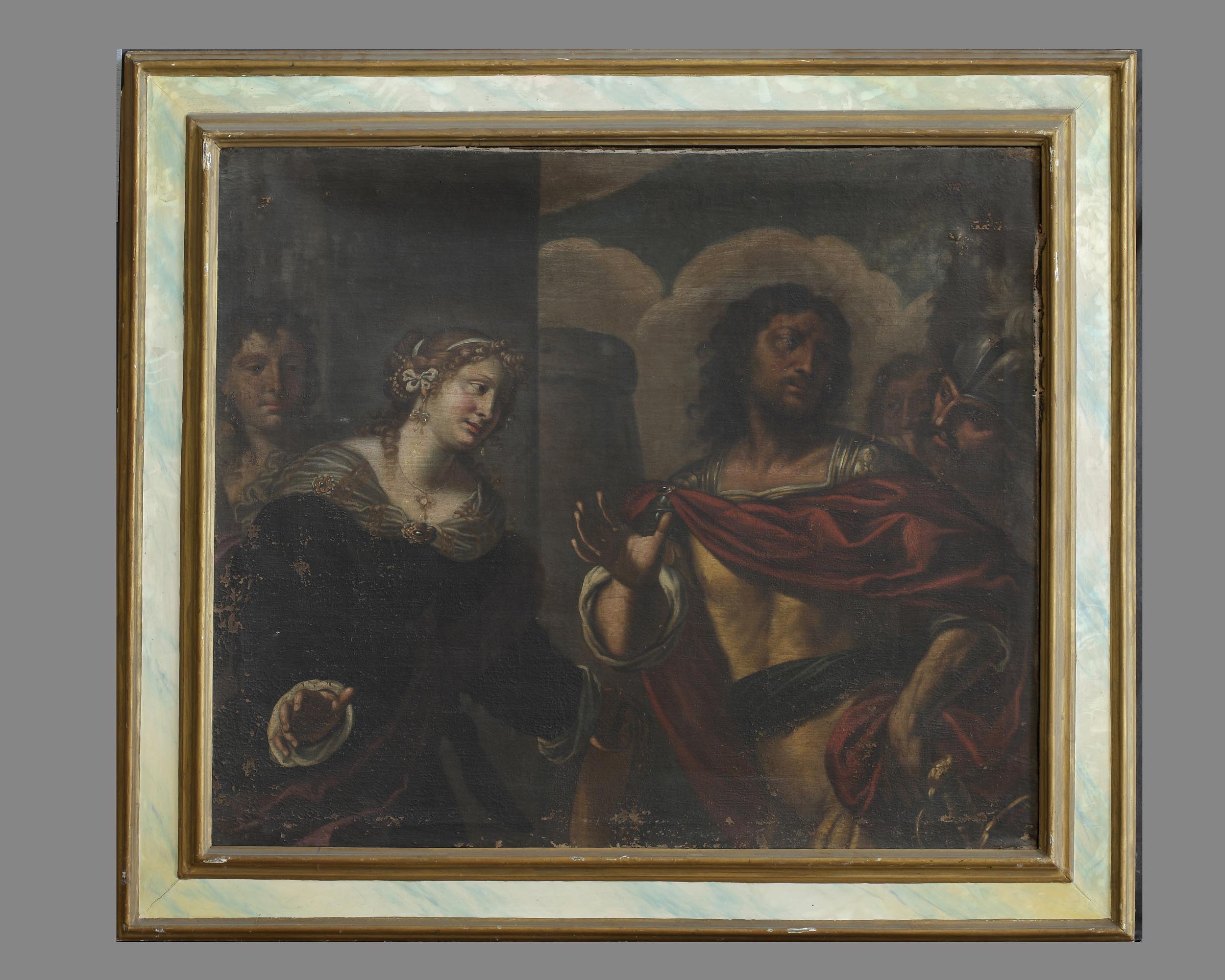 Jefte e la figlia (dipinto, elemento d'insieme) di Paglia Francesco (attribuito) (secc. XVII/ XVIII)