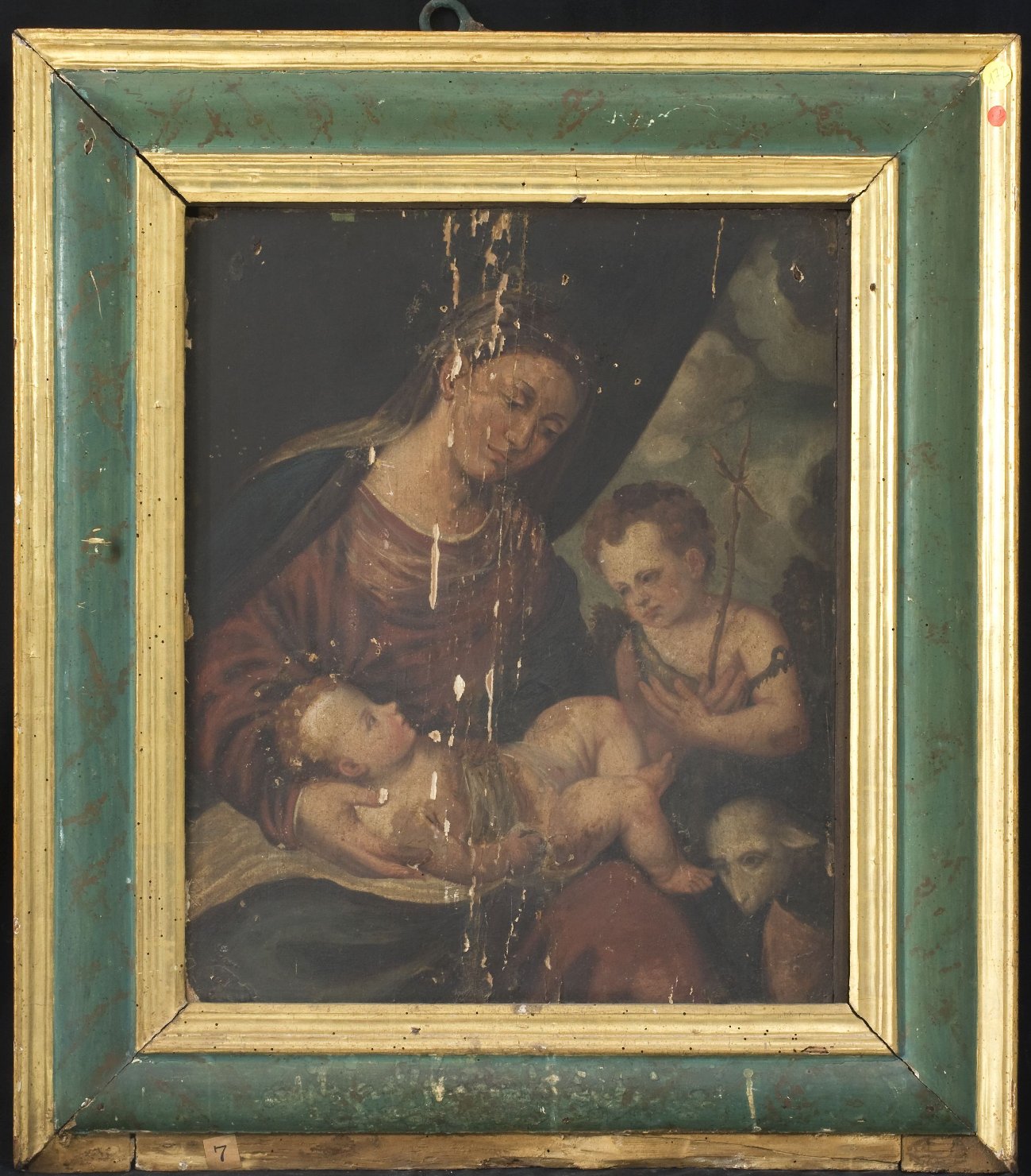 Madonna con Bambino e San Giovannino (dipinto, opera isolata) - ambito umbro (sec. XVIII)