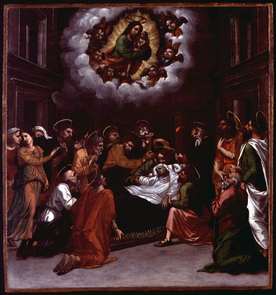 transito della Madonna (scomparto di predella) di Berto di Giovanni (attribuito) (prima metà sec. XVI)