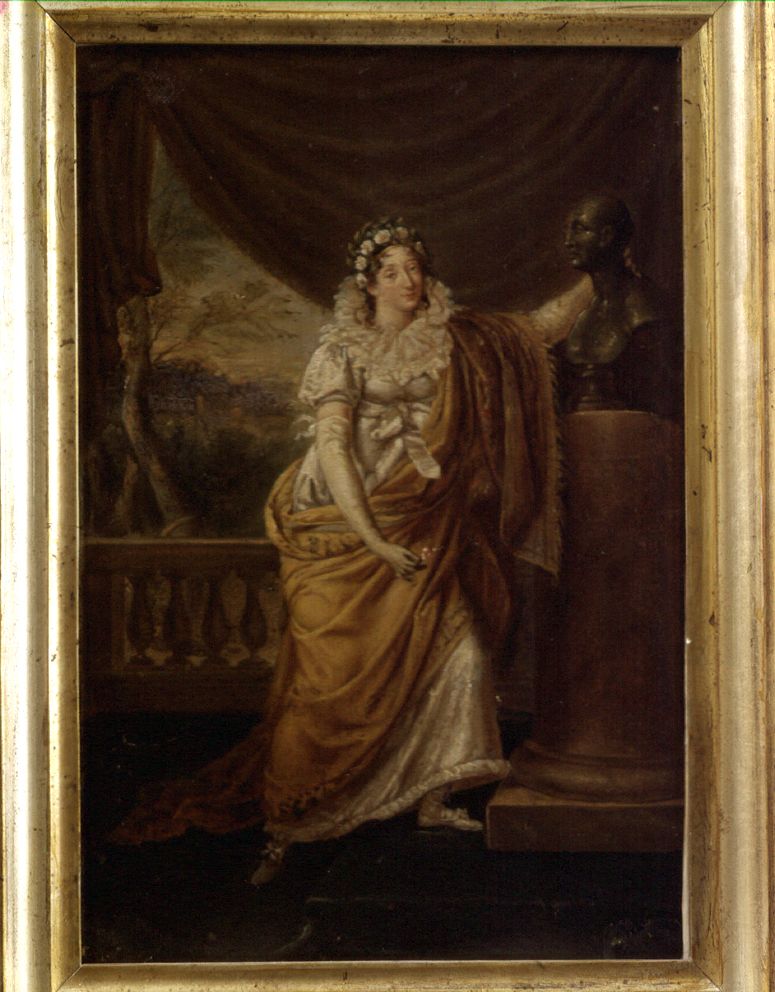 ritratto di donna (dipinto, opera isolata) di Wicar Jean detto Baptiste (prima metà sec. XIX)