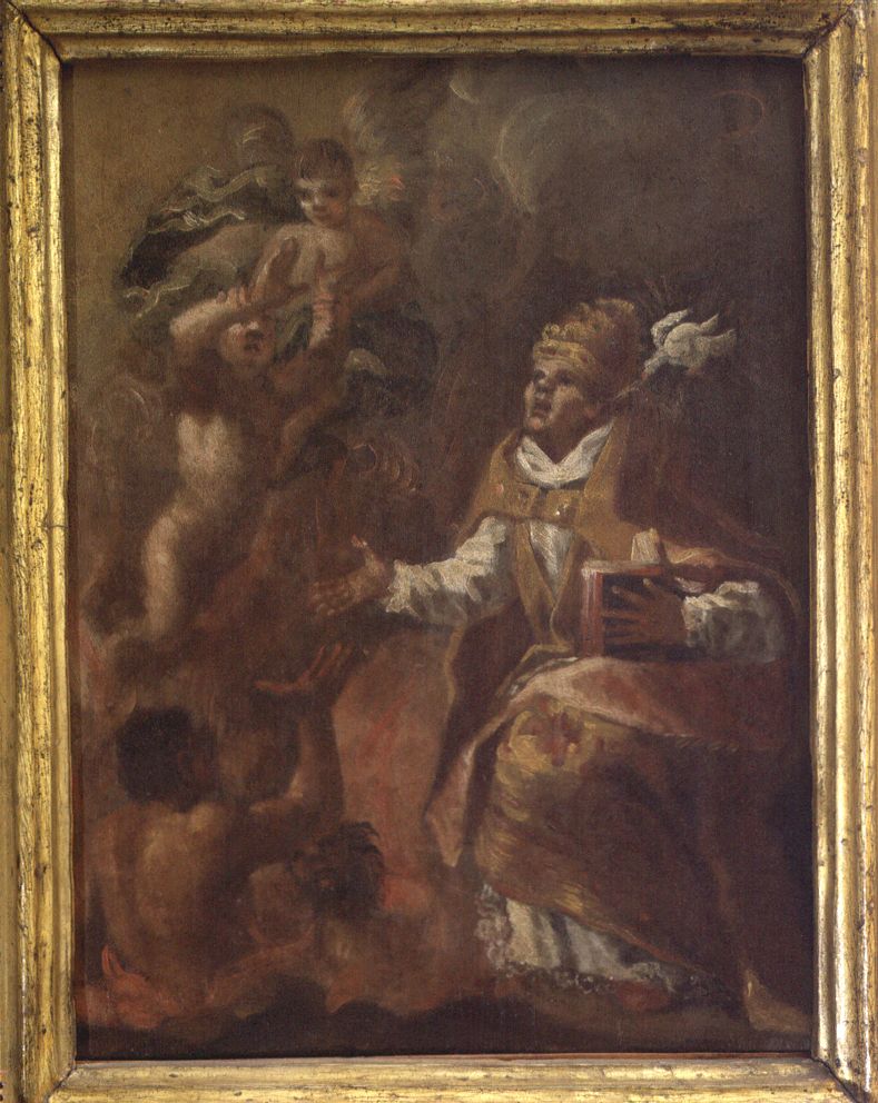 San Gregorio Papa (dipinto, opera isolata) di Passeri Giovanni Battista (attribuito) (sec. XVII)