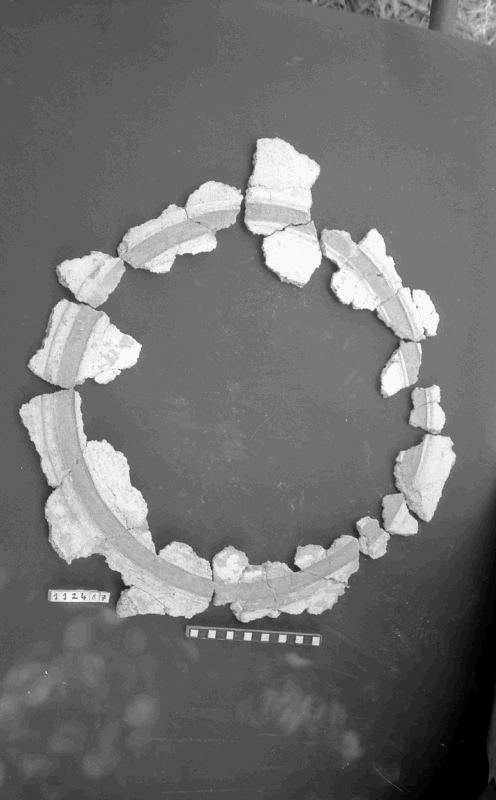 rivestimento in stucco/frammento (I sec. d.C)