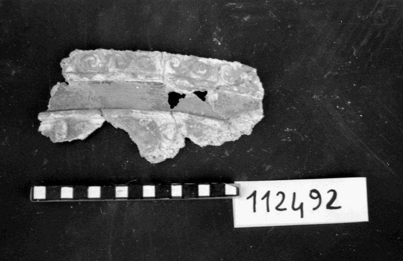 rivestimento in stucco/frammento (I sec. d.C)