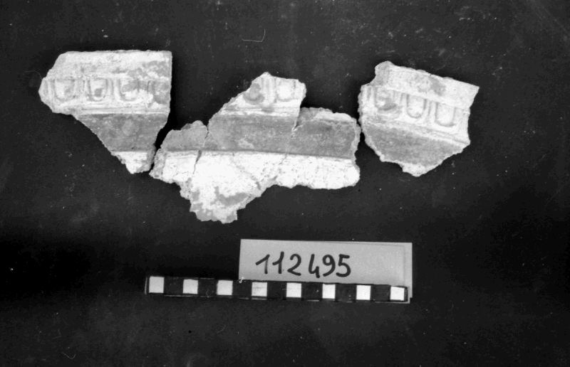 rivestimento in stucco/frammento (I sec. d.C)