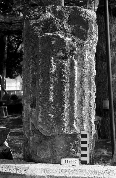 fusto scanalato di colonna, rocchio (II sec. a.C.-I sec. d.C)