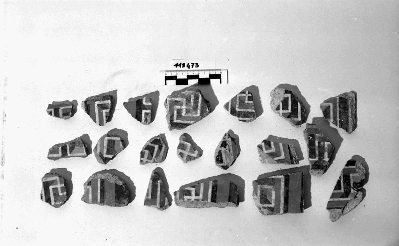 rivestimento ad intonaco/frammento (I sec. a.C)