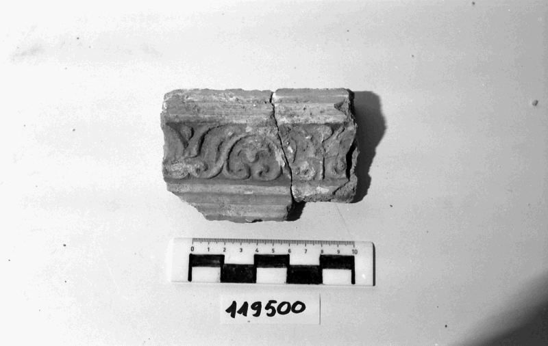 rivestimento in stucco/frammento (I sec. d.C)