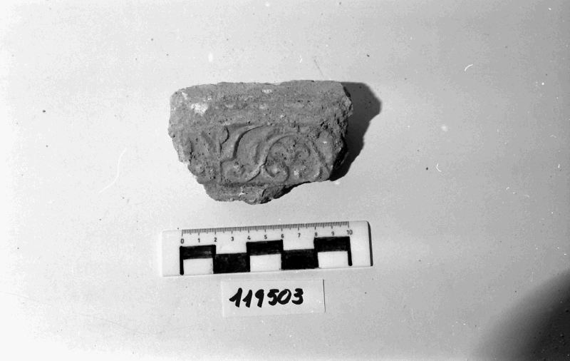 rivestimento in stucco/frammento (I sec. d.C)