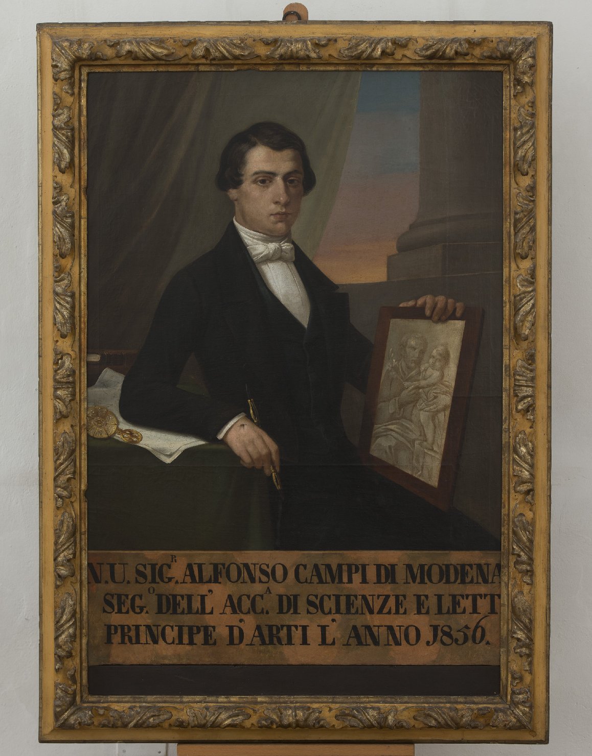 Ritratto di Alfonso Campi (dipinto) di Manzini Luigi (sec. XIX)