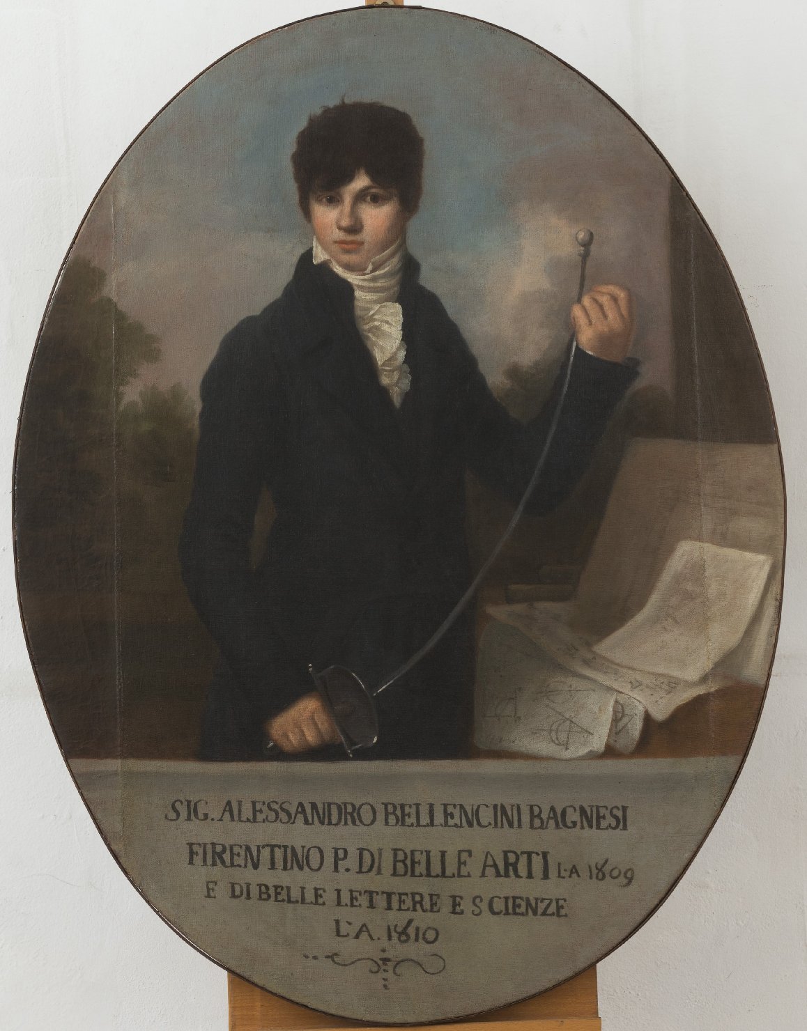 Ritratto di Alessandro Bellencini Bagnesi (dipinto) di Verni Antonio (attribuito) (sec. XIX)