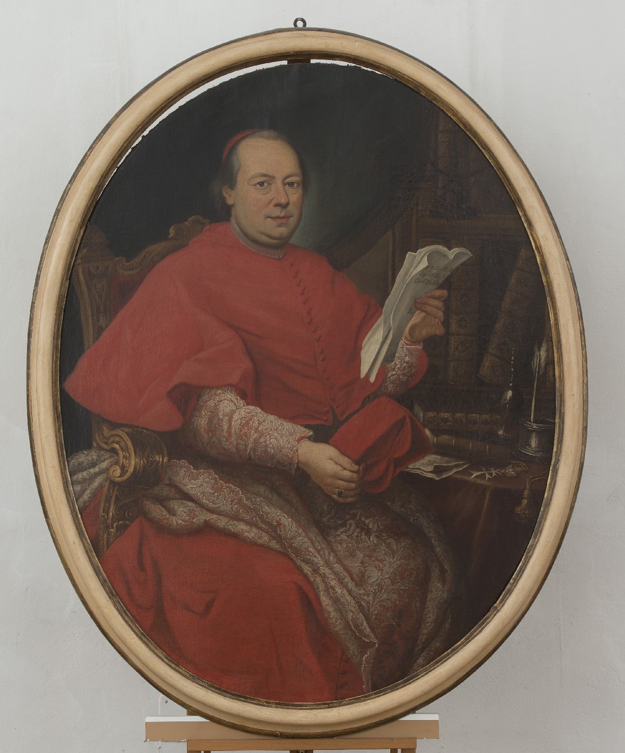 Ritratto del Cardinale Giuseppe Maria Castelli (dipinto) di Porta Giovan Domenico (sec. XVIII)