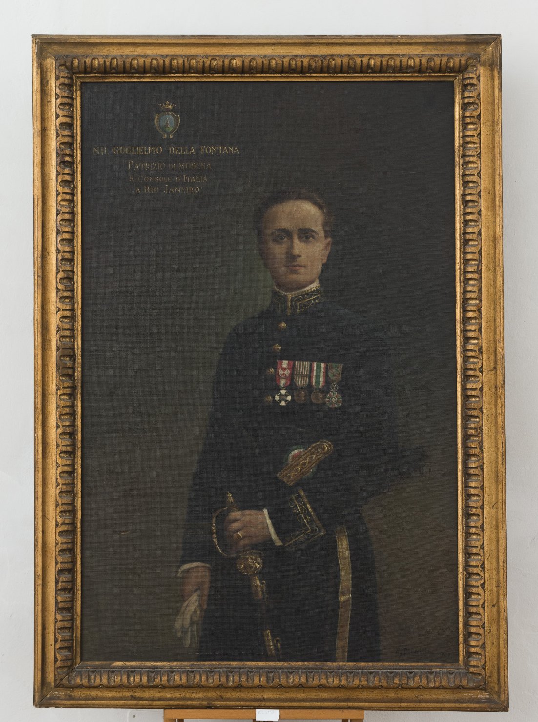 Ritratto di Guglielmo della Fontana (dipinto) di Bonacini, Zelindo (sec. XX)