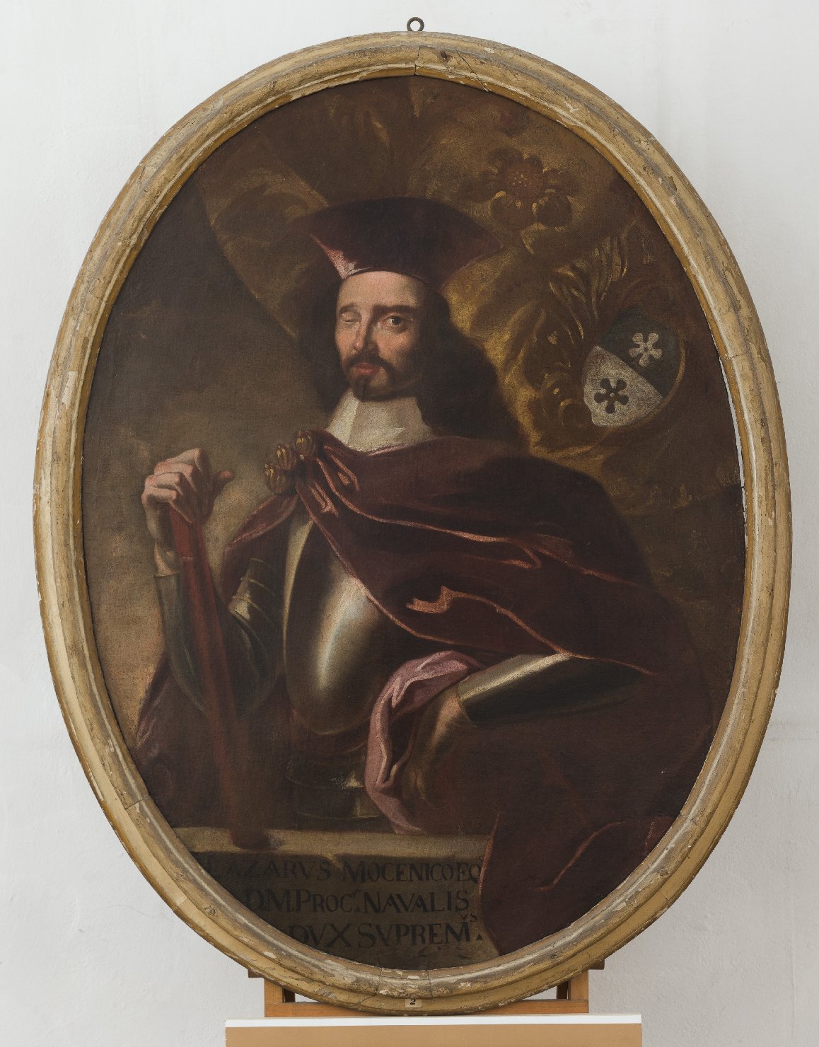 Ritratto di Lazzaro Mocenigo (dipinto) di Regnier Nicolas detto Renieri (attribuito) - ambito veneto (seconda metà sec. XVII)