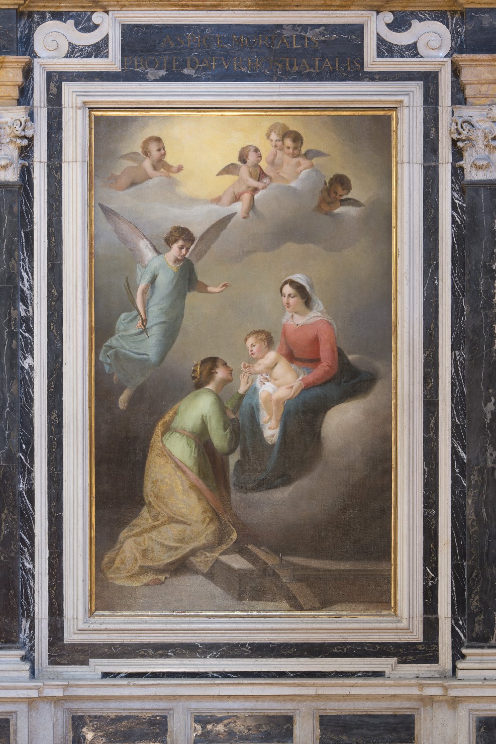 matrimonio mistico di Santa Caterina d'Alessandria (dipinto) di Malatesta Adeodato (sec. XIX)