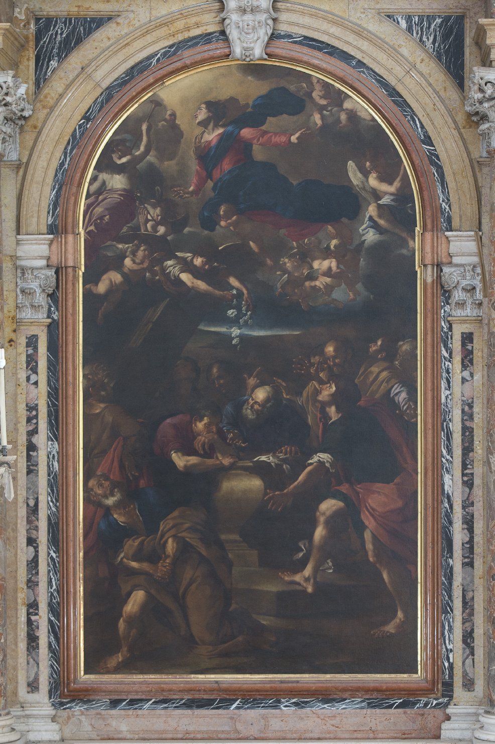 assunzione della Madonna (dipinto) di Stringa Francesco (sec. XVII)