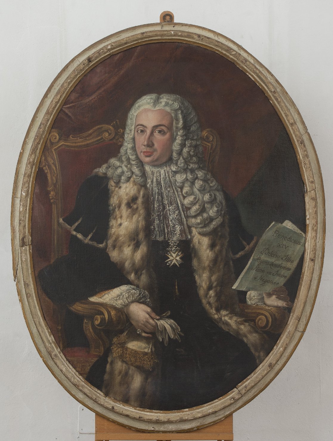 Ritratto di Egano Lambertini (dipinto) - ambito emiliano (prima metà sec. XVIII)