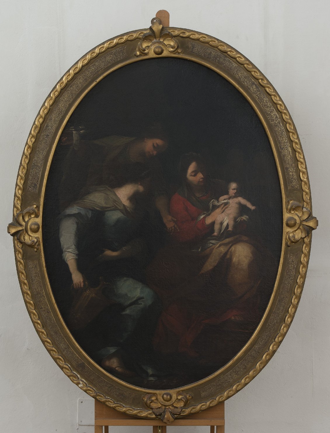 nascita di Maria Vergine (dipinto) di Vellani Francesco (sec. XVIII)
