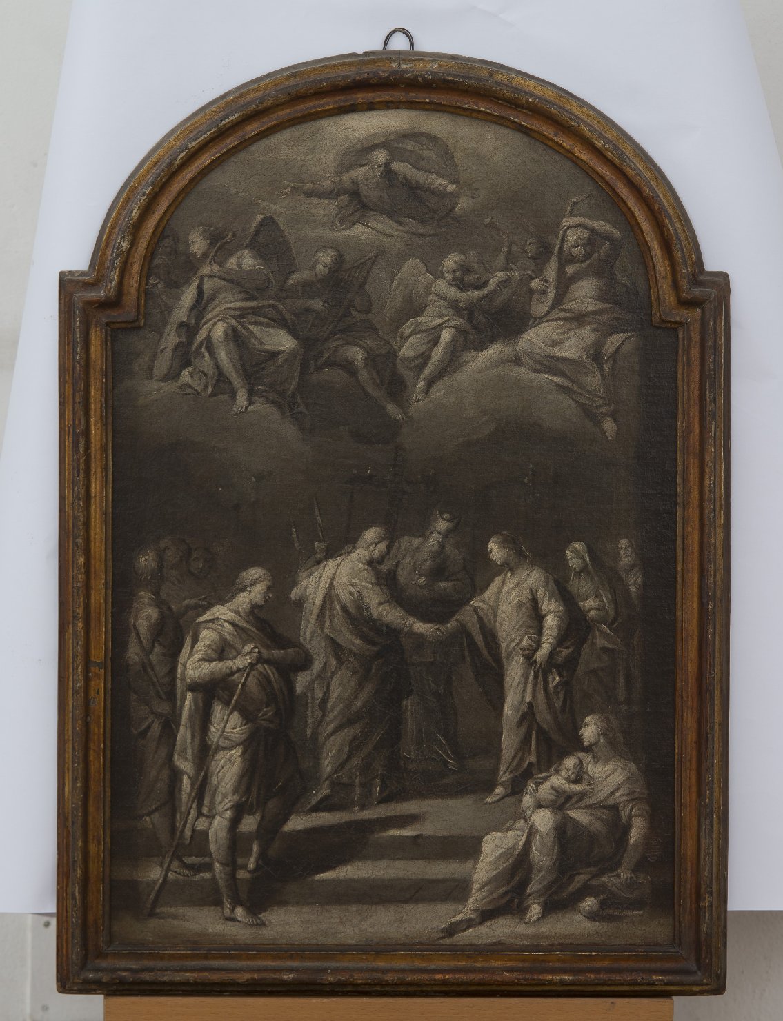 sposalizio di Maria Vergine (bozzetto) di Vellani Francesco (sec. XVIII)