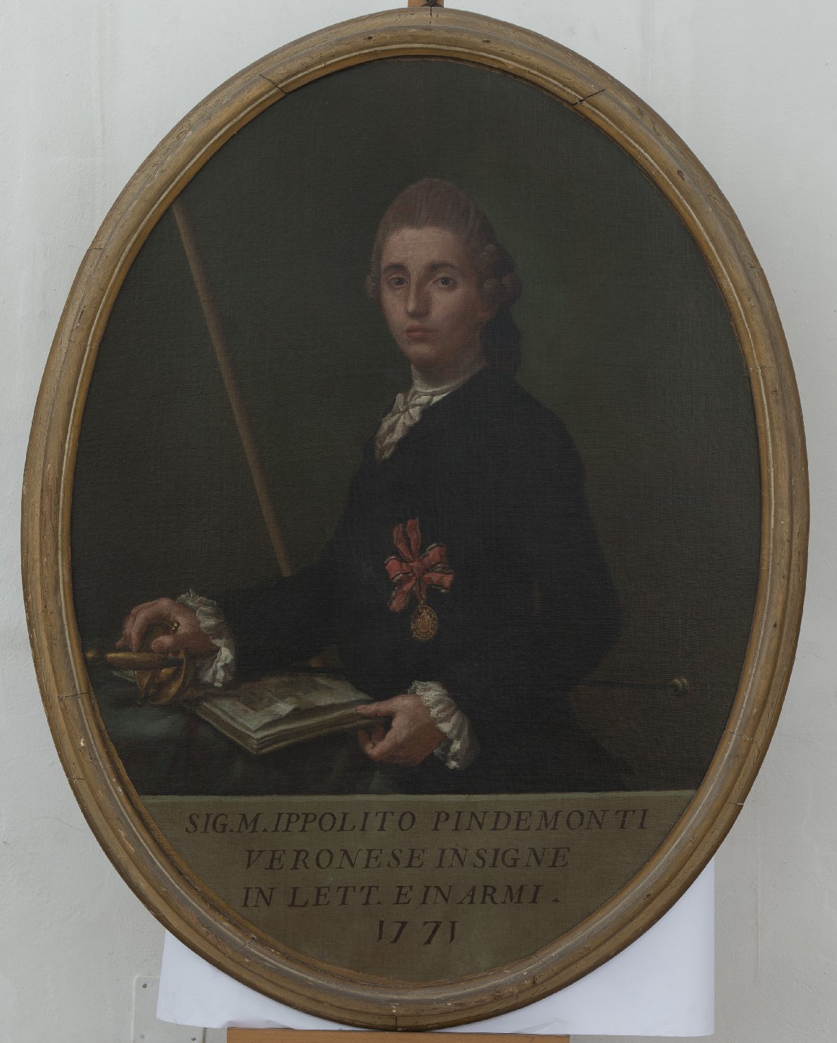 Ritratto di Ippolito Pindemonte (dipinto) di Consetti Antonio (maniera) (sec. XVIII)