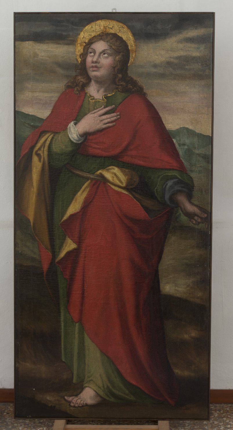 San Giovanni Evangelista (dipinto) di Setti Ercole (seconda metà sec. XVI)