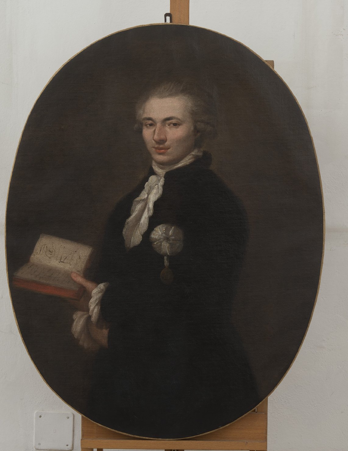 ritratto d'uomo (dipinto) - ambito modenese (fine sec. XVIII)