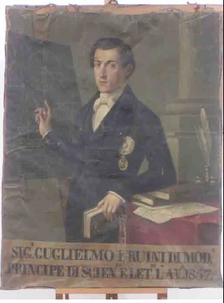 Ritratto di Guglielmo Bruini (dipinto) - ambito modenese (sec. XIX)