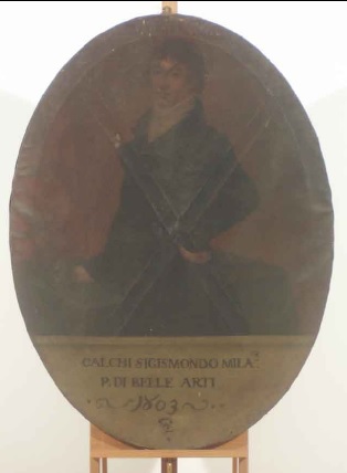 Ritratto di Sigismondo Calchi (dipinto) di Verni Antonio (attribuito) (sec. XIX)