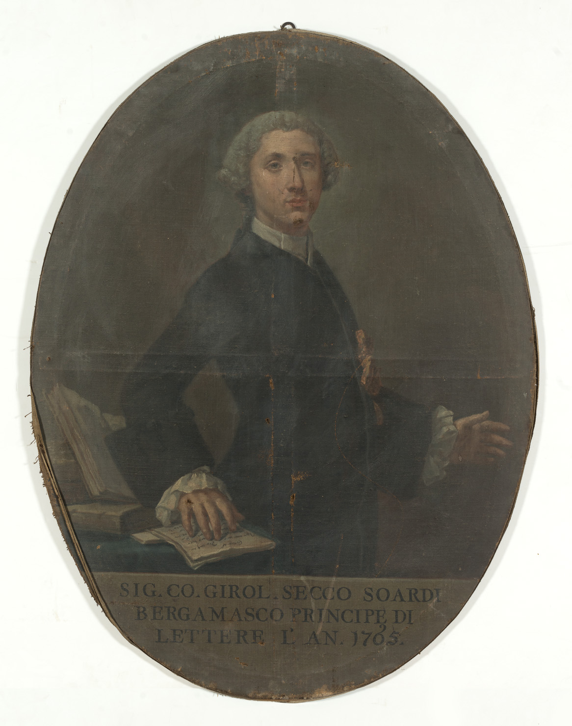 Ritratto di Girolamo Secco Soardi (dipinto) di Vannulli Girolamo (attribuito) (sec. XVIII)
