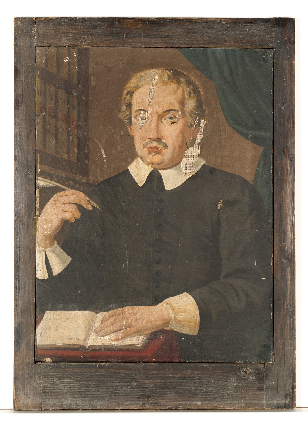 ritratto di ecclesiastico (dipinto) - ambito modenese (sec. XIX)