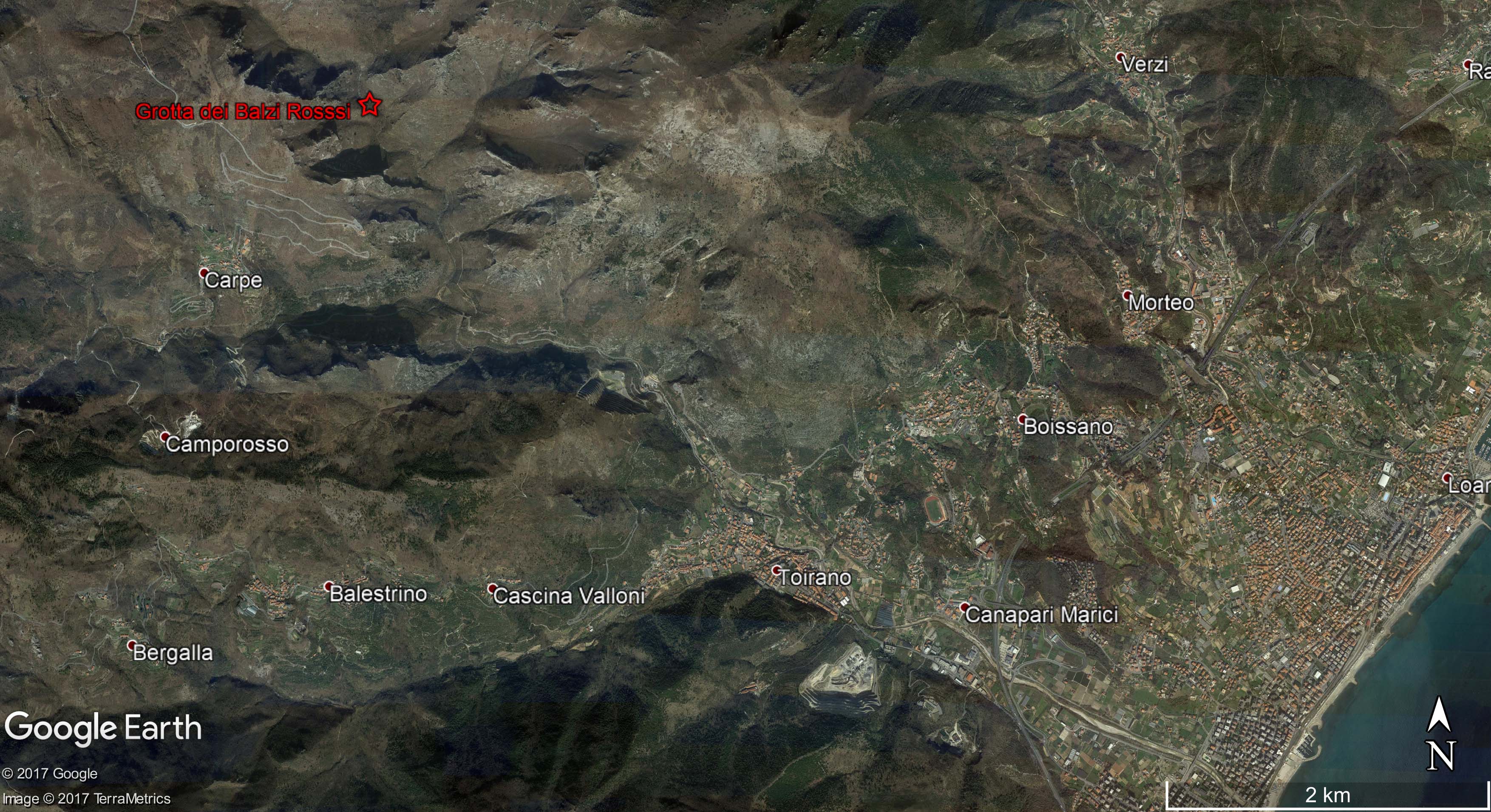 Grotta dei Balzi Rossi (giacimento in cavità naturale, frequentazione antropica) - Toirano (SV)  