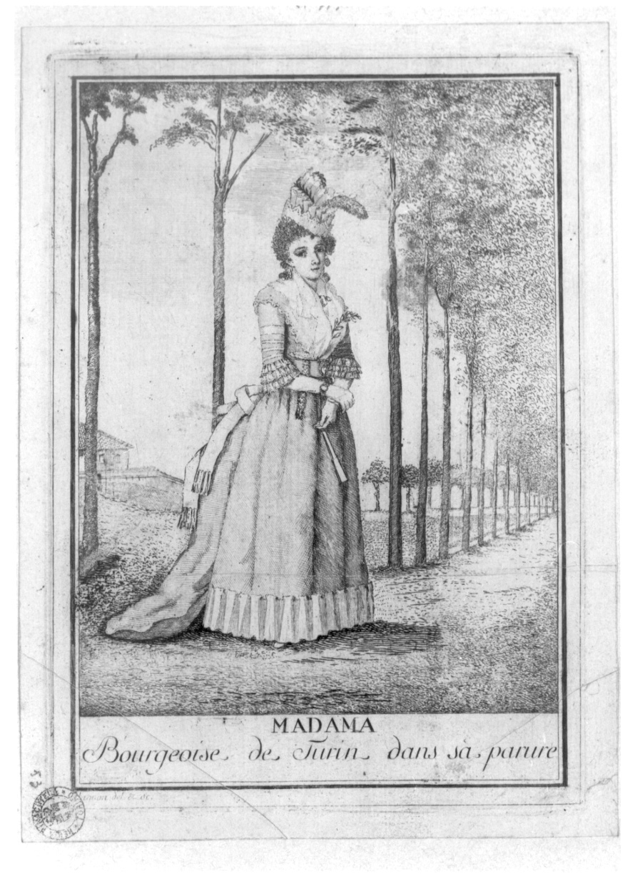 Madama, Ritratto femminile (stampa) di Stagnone Antonio Maria (ultimo quarto sec. XVIII)