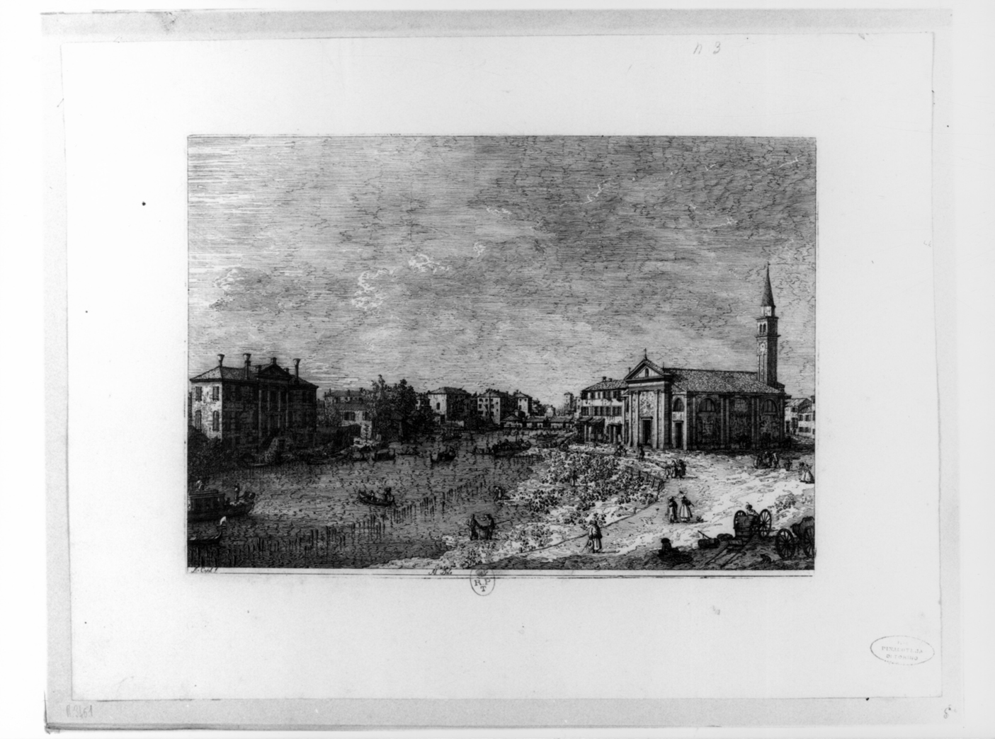 Al Dolo, veduta di Dolo (stampa, serie) di Canal Giovanni Antonio detto Canaletto (secondo quarto sec. XVIII)