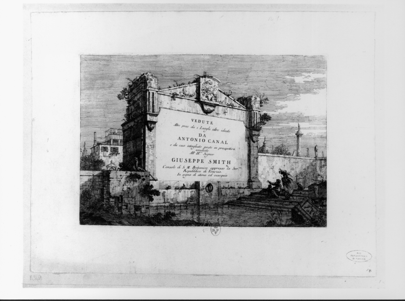 vedute di Venezia e dintorni (stampa, serie) di Canal Giovanni Antonio detto Canaletto (secondo quarto sec. XVIII)