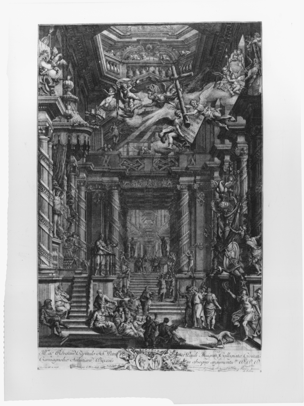 Apparato per il Mercoledì Santo (stampa, elemento d'insieme) di Pellery de Francesco Antonio (metà sec. XVIII)