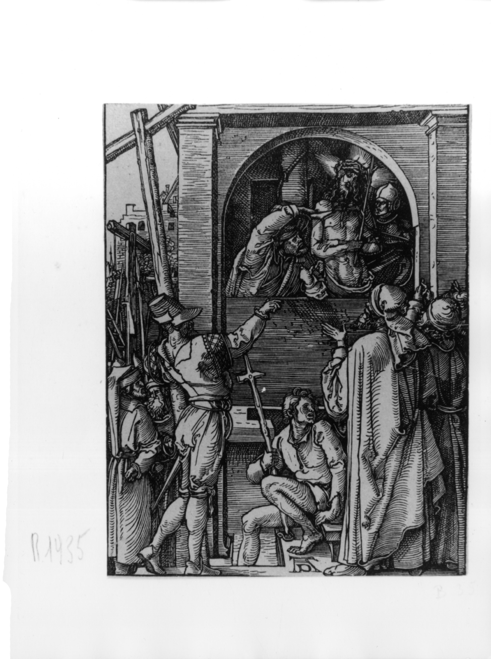 Ecce homo, Pilato mostra Cristo al popolo (stampa smarginata) di Durer Albrecht, Deis Carl August - ambito tedesco (terzo quarto sec. XIX)