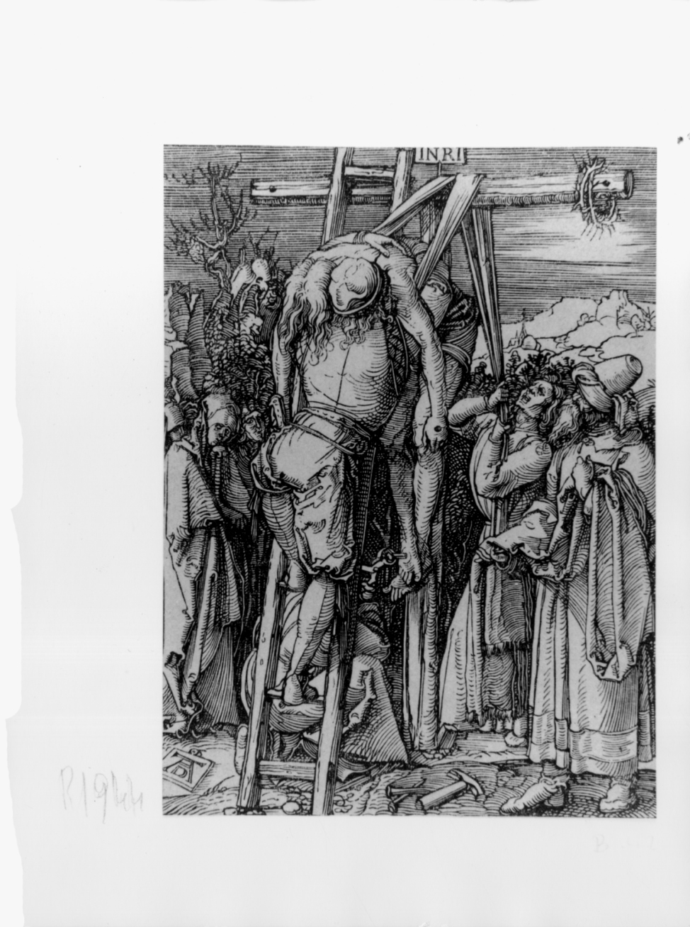 La deposizione di Cristo, deposizione di Cristo dalla croce (stampa smarginata) di Durer Albrecht, Deis Carl August - ambito tedesco (terzo quarto sec. XIX)