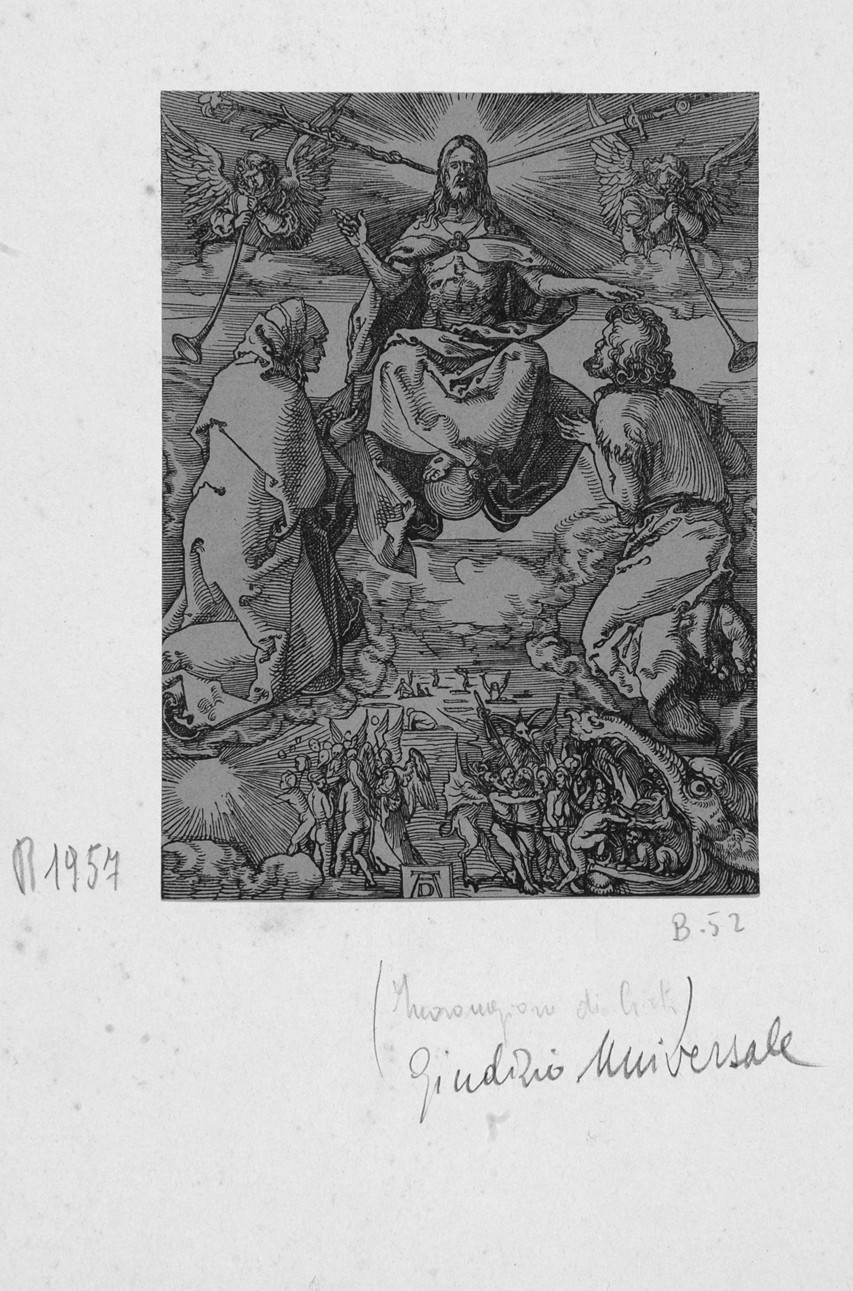 Il Giudizio Universale, Giudizio Universale (stampa smarginata) di Durer Albrecht, Deis Carl August - ambito tedesco (terzo quarto sec. XIX)