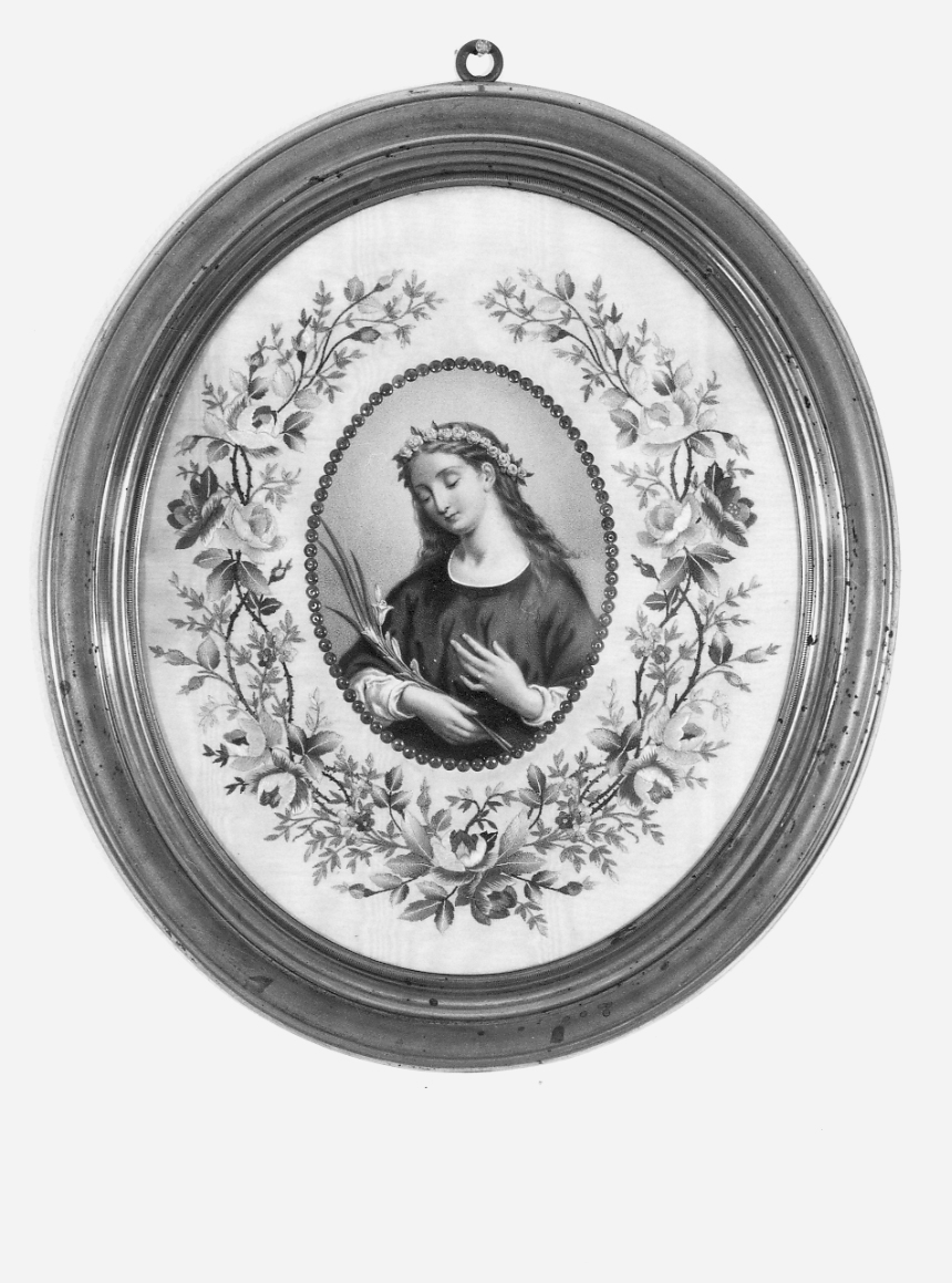 Santa martire (stampa a colori) - ambito piemontese (seconda metà sec. XIX)