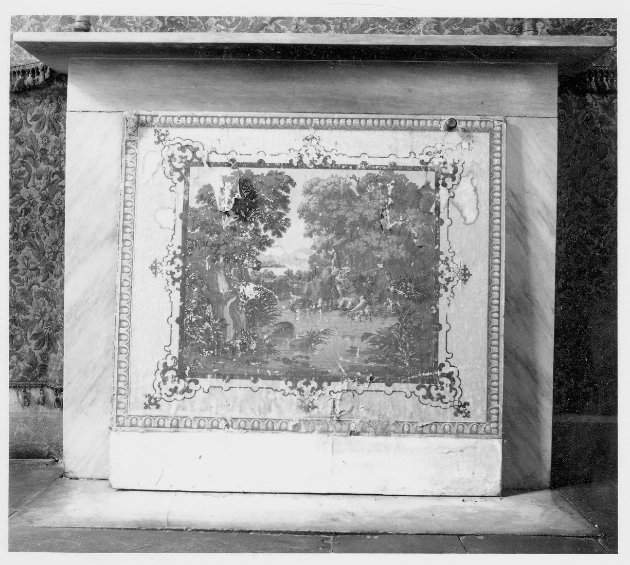 scena di caccia (stampa) - ambito piemontese (metà sec. XIX)