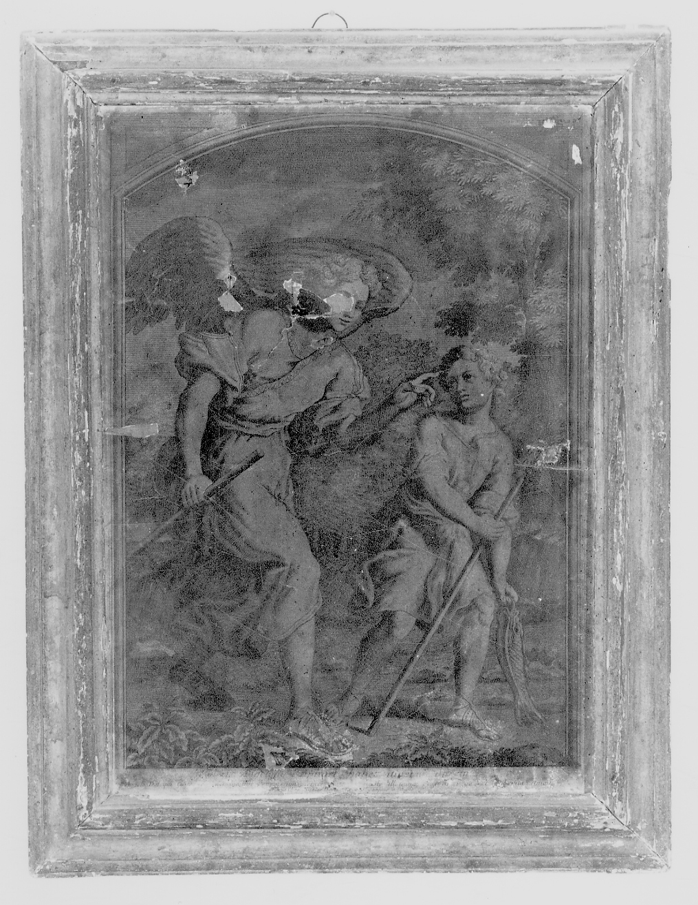 Angelo e Tobiolo, Tobia e l'Angelo (stampa) - ambito francese (fine/ inizio secc. XVIII/ XIX)