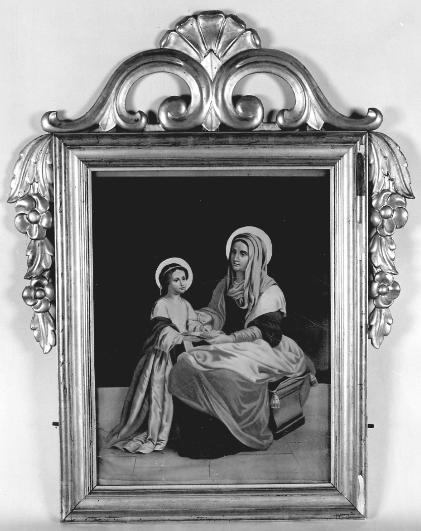 Maria Vergine bambina e Sant'Anna (stampa a colori) - ambito piemontese (fine/ inizio secc. XIX/ XX)