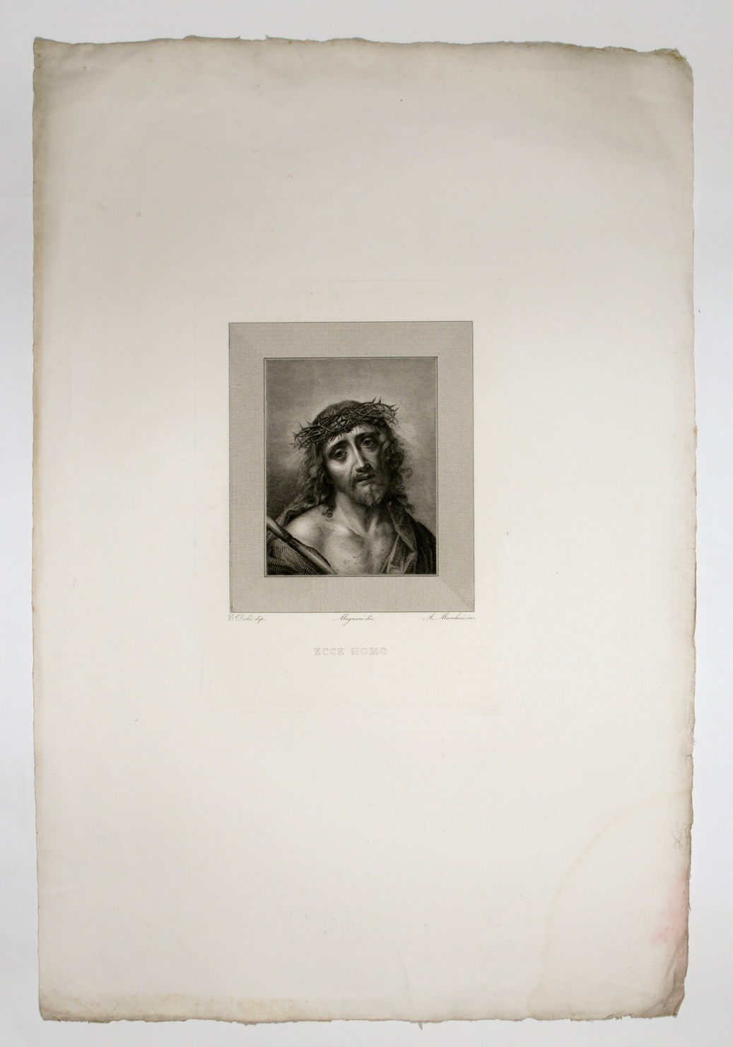 Ecce Homo, Ecce Homo (stampa, serie) di Dolci Carlo, Magnani Giuseppe, Marchesi Agostino (sec. XIX)