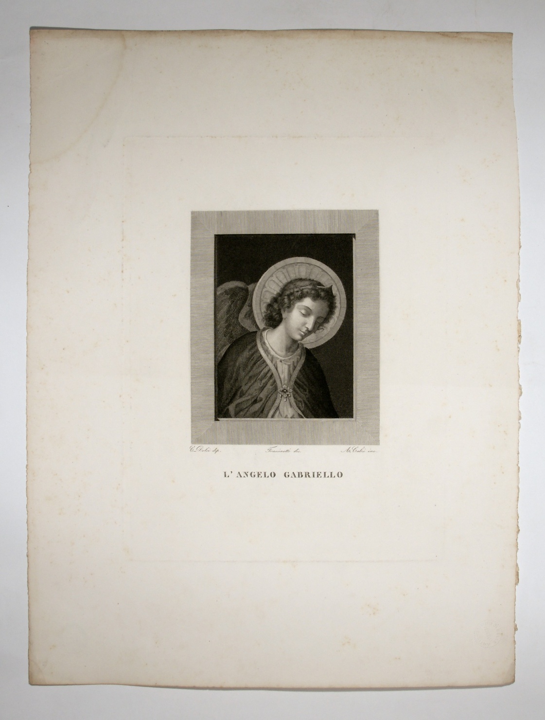 Angelo, angeli (stampa, serie) di Dolci Carlo, Frassinetti, Calzi Achille (sec. XIX)