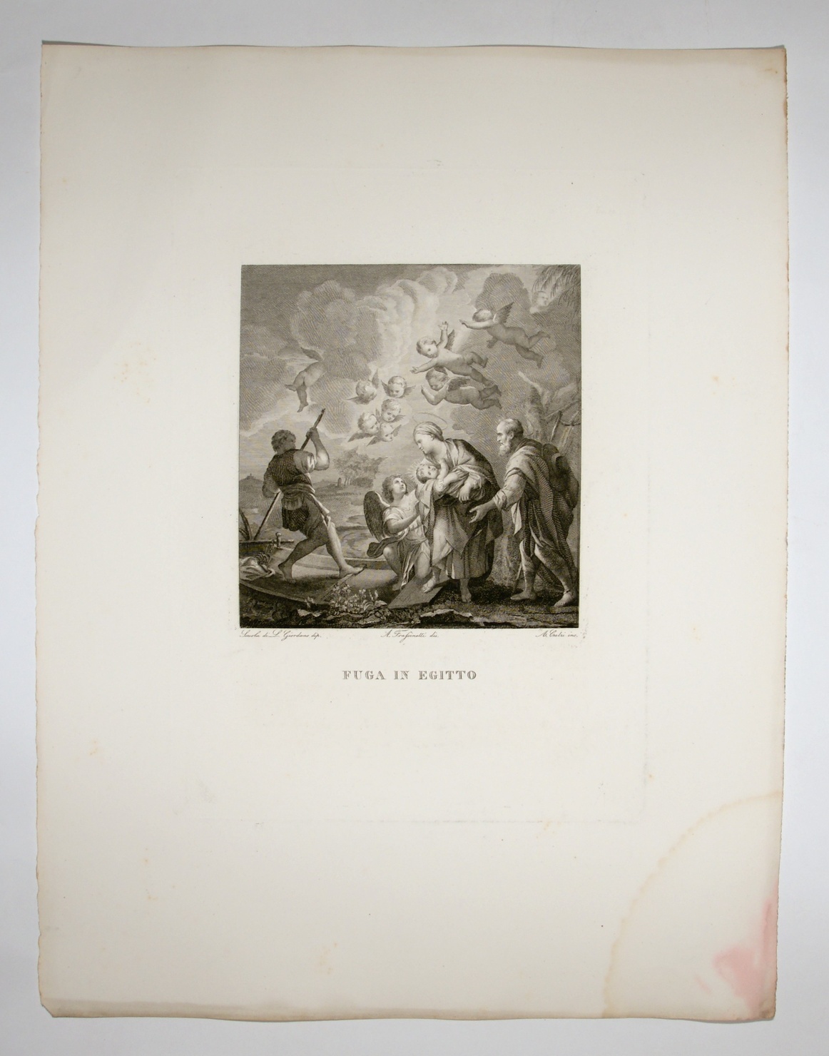 Fuga in Egitto, fuga in Egitto (stampa, serie) di Giordano Luca, Frassinetti A, Calzi Achille (sec. XIX)