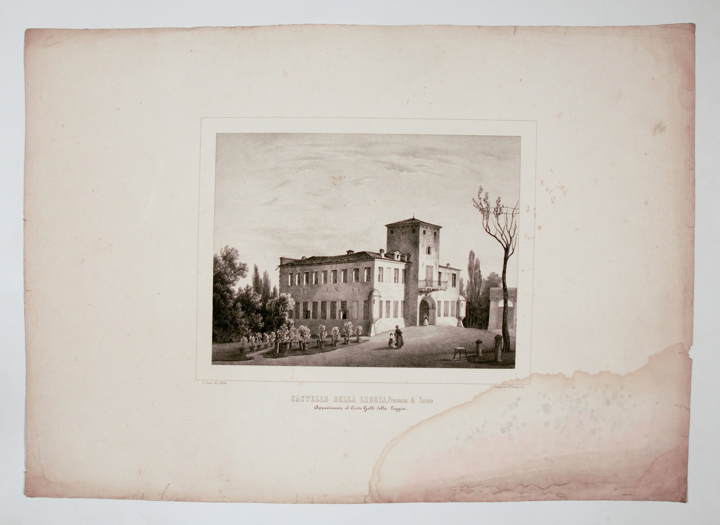 castello (stampa, serie) di Gonin Enrico (terzo quarto sec. XIX)