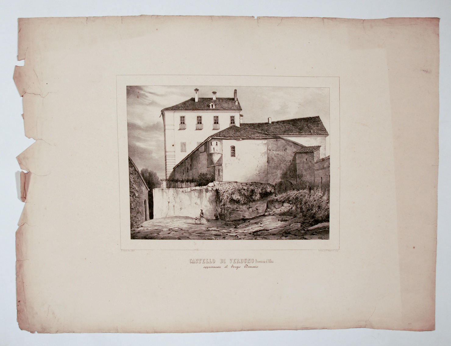 castello (stampa, serie) di Gonin Enrico (terzo quarto sec. XIX)