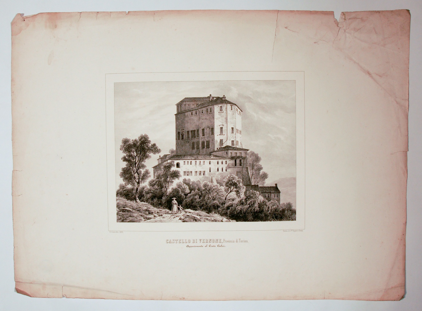 castello (stampa, serie) di Gonin Enrico (terzo quarto sec. XIX)